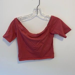Off the shoulder crop top